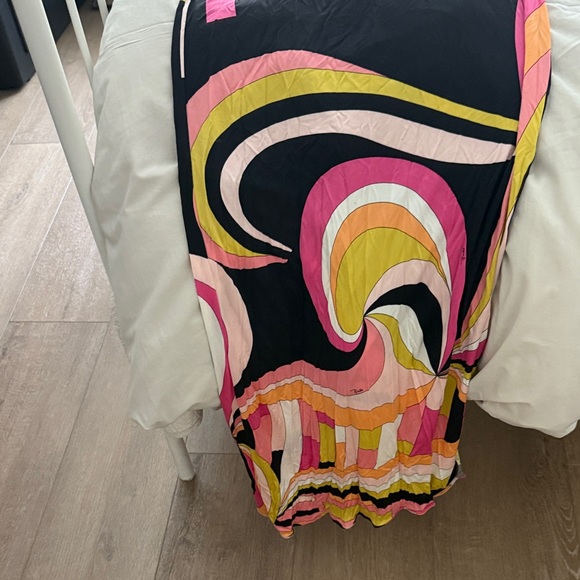 Emilio Pucci Pink and Yellow Backless Dress - Picture 2 of 8